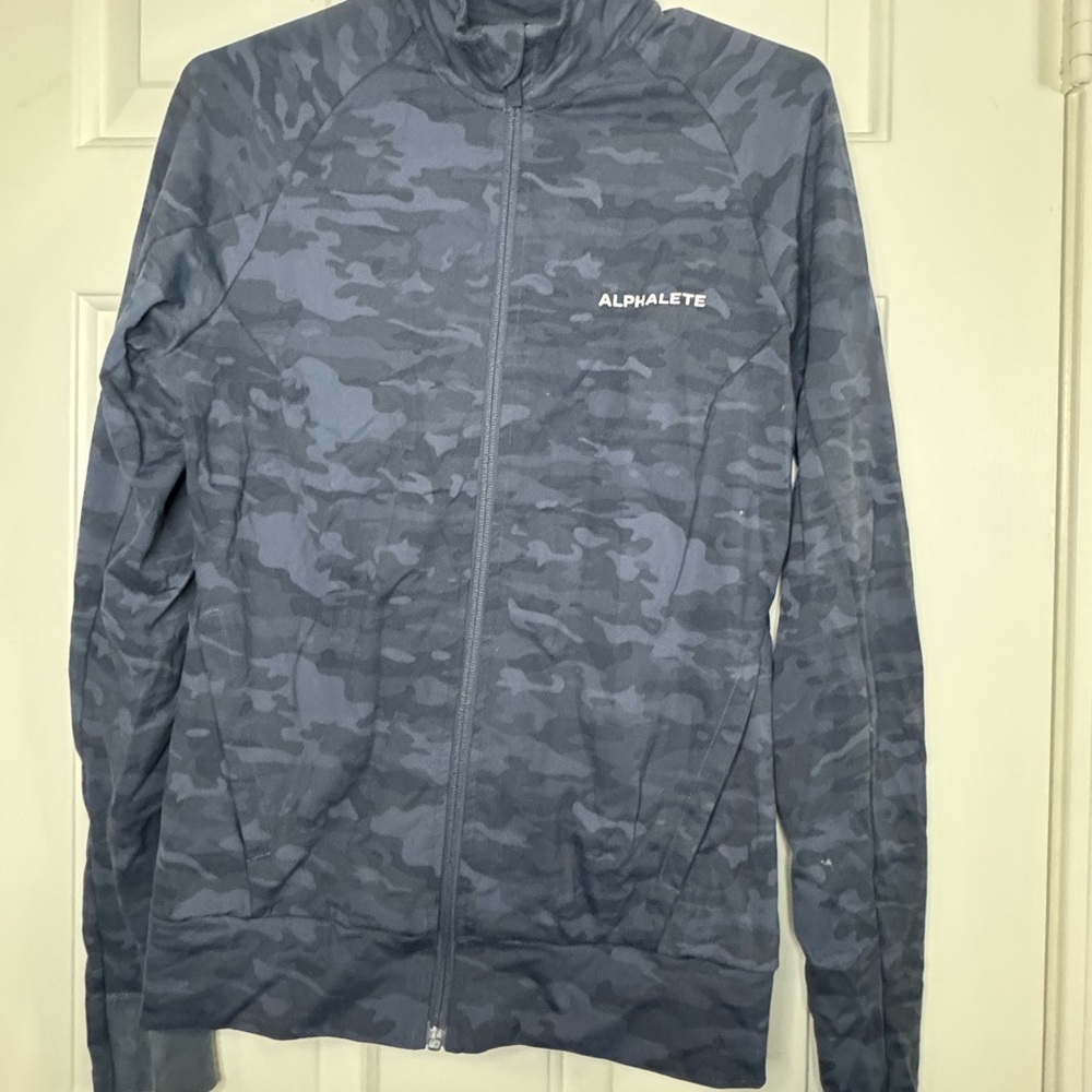Alphalete Gray Camo Jacket